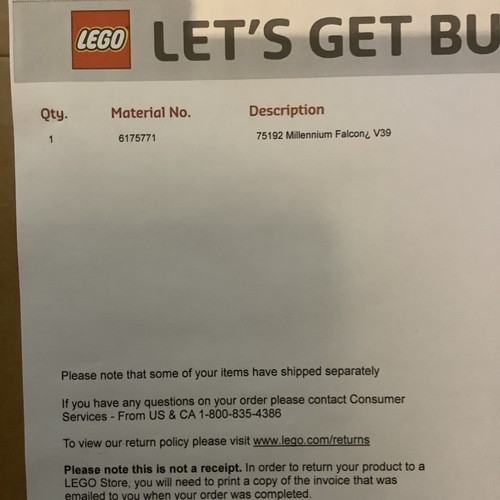 Lego star wars ucs millennium - lego,