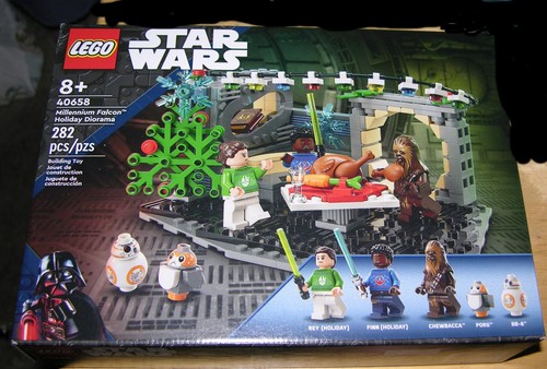 Lego millennium falcon holiday - lego,