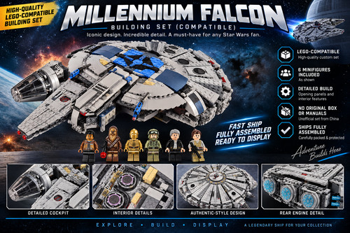 Millennium falcon building - falcon,